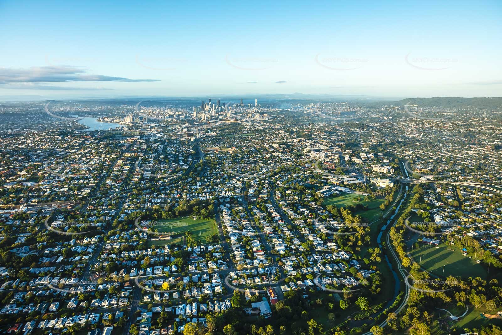 Aerial view of Brookwater development
